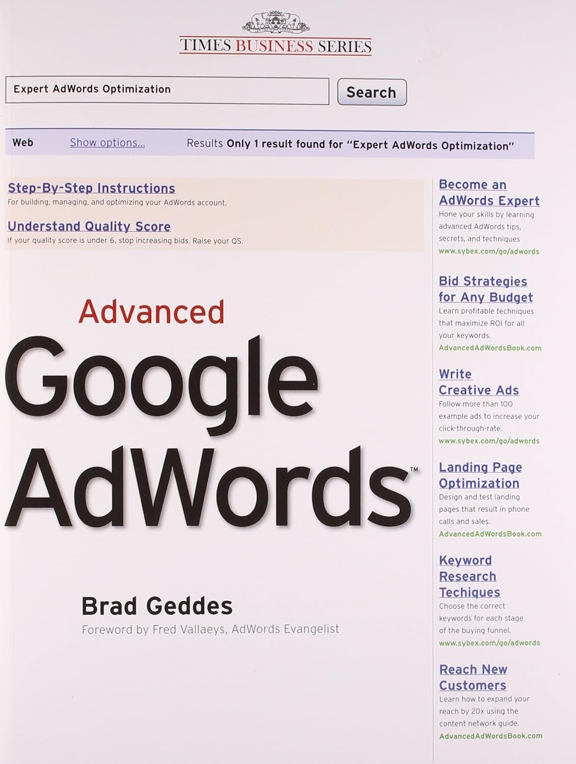 Advance Google Adwords